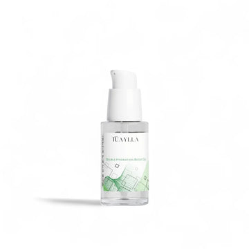 Tuaylla Double Boost Hydration Gel jar with intense moisture formula