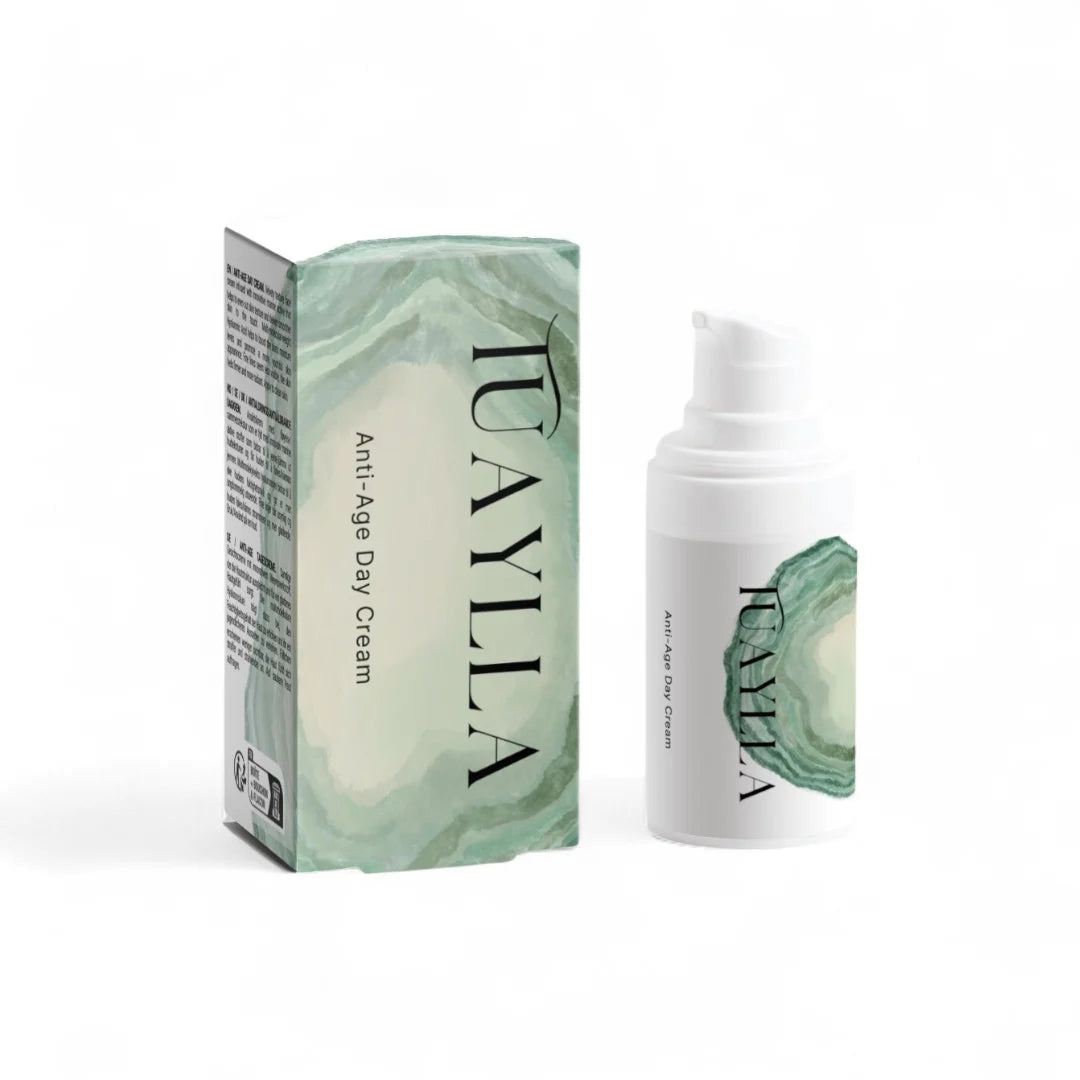 Tuaylla Anti-Age Day Cream jar with protective anti-aging blend