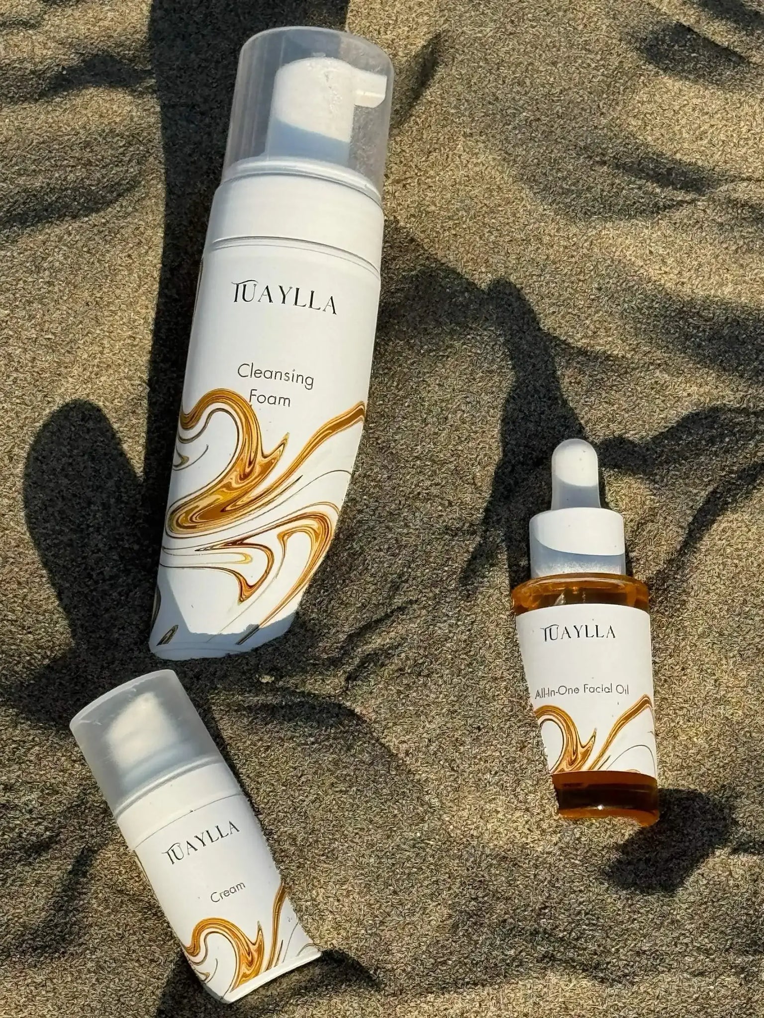 Tuaylla Aurea Daily Radiance Skincare Set with three premium products