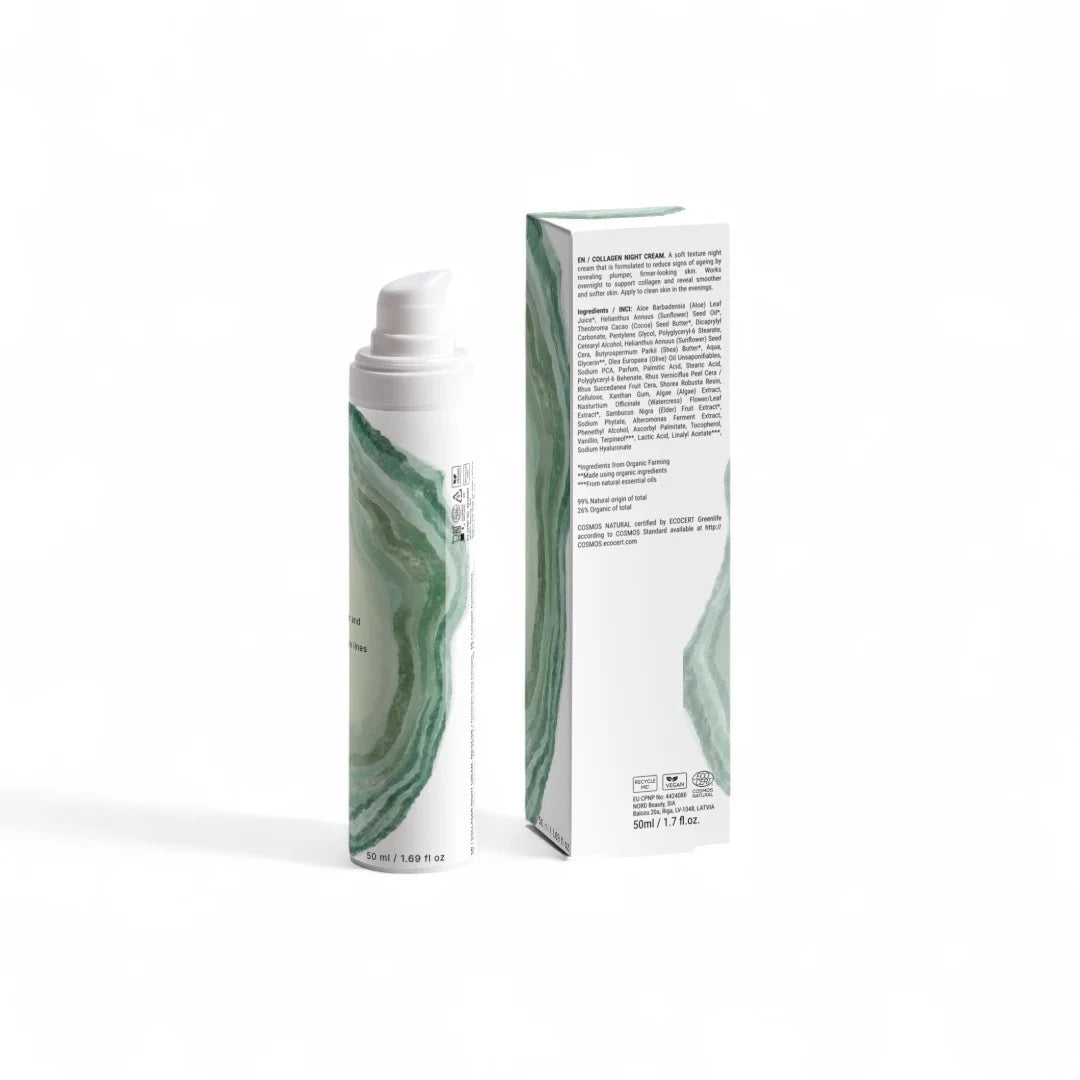 Tuaylla Collagen Anti-Age Night Cream jar with collagen-rich formula