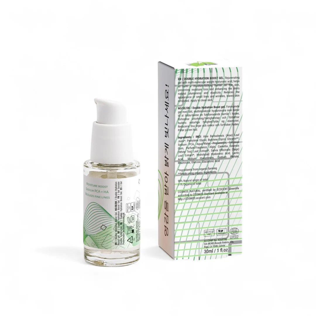 Tuaylla Double Boost Hydration Gel jar with intense moisture formula