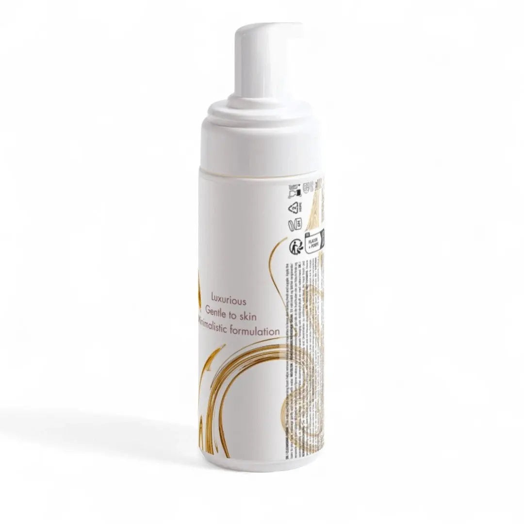 Tuaylla Rose Water Cleansing Foam bottle with soft rose-infused lather