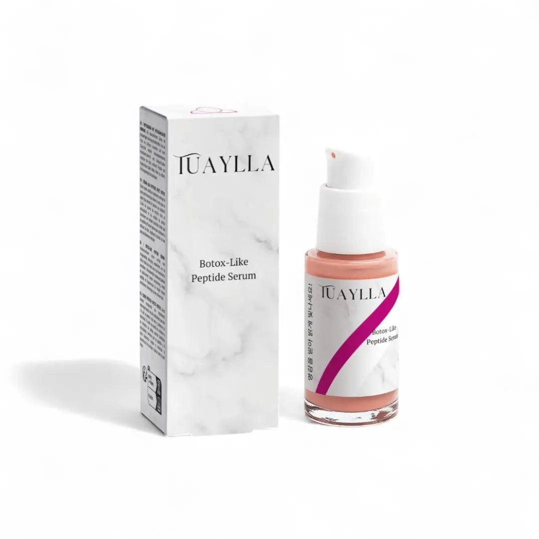 Tuaylla Signature Botox-Like Peptide Serum bottle for firming skin
