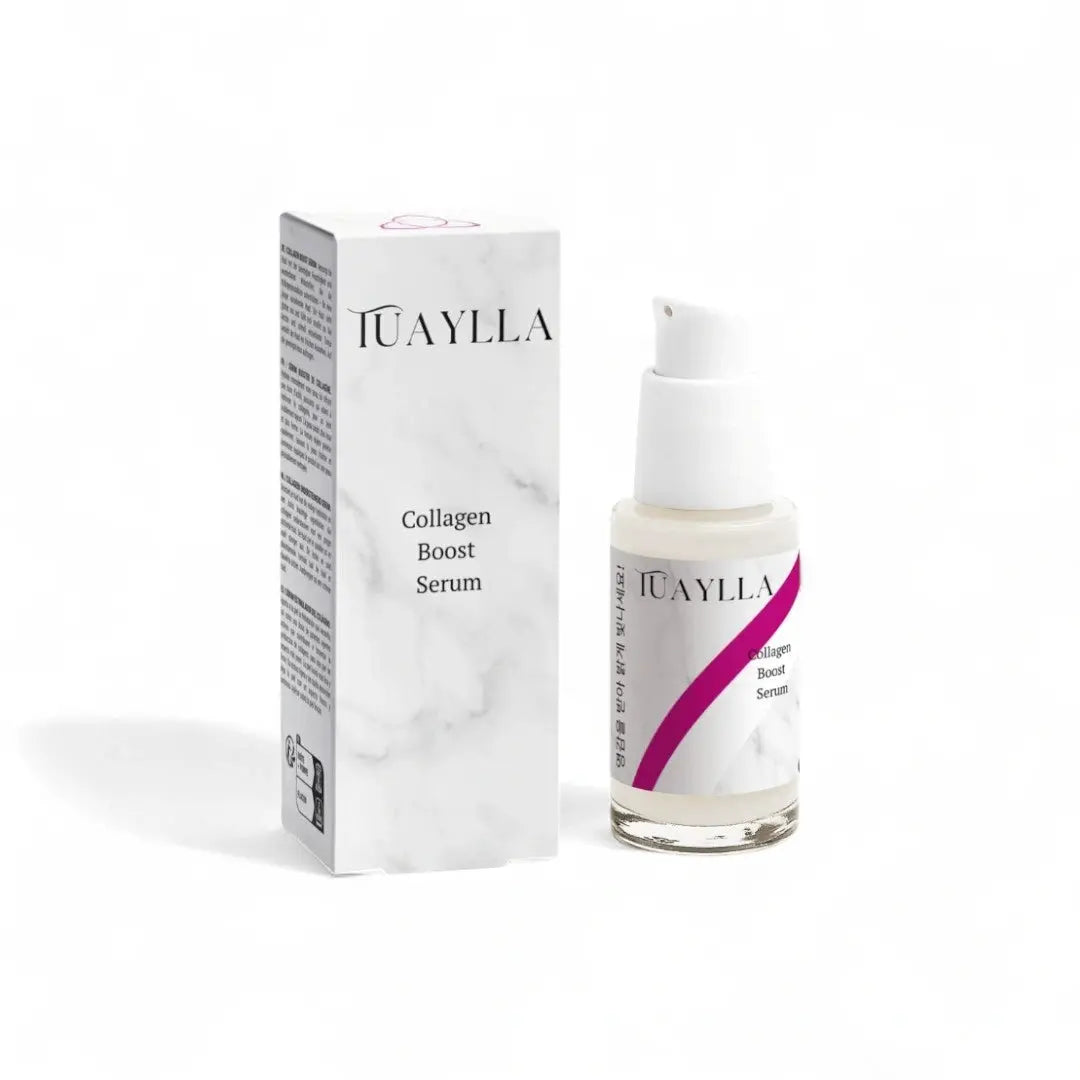 Tuaylla Signature Collagen Boost Serum bottle with collagen peptides