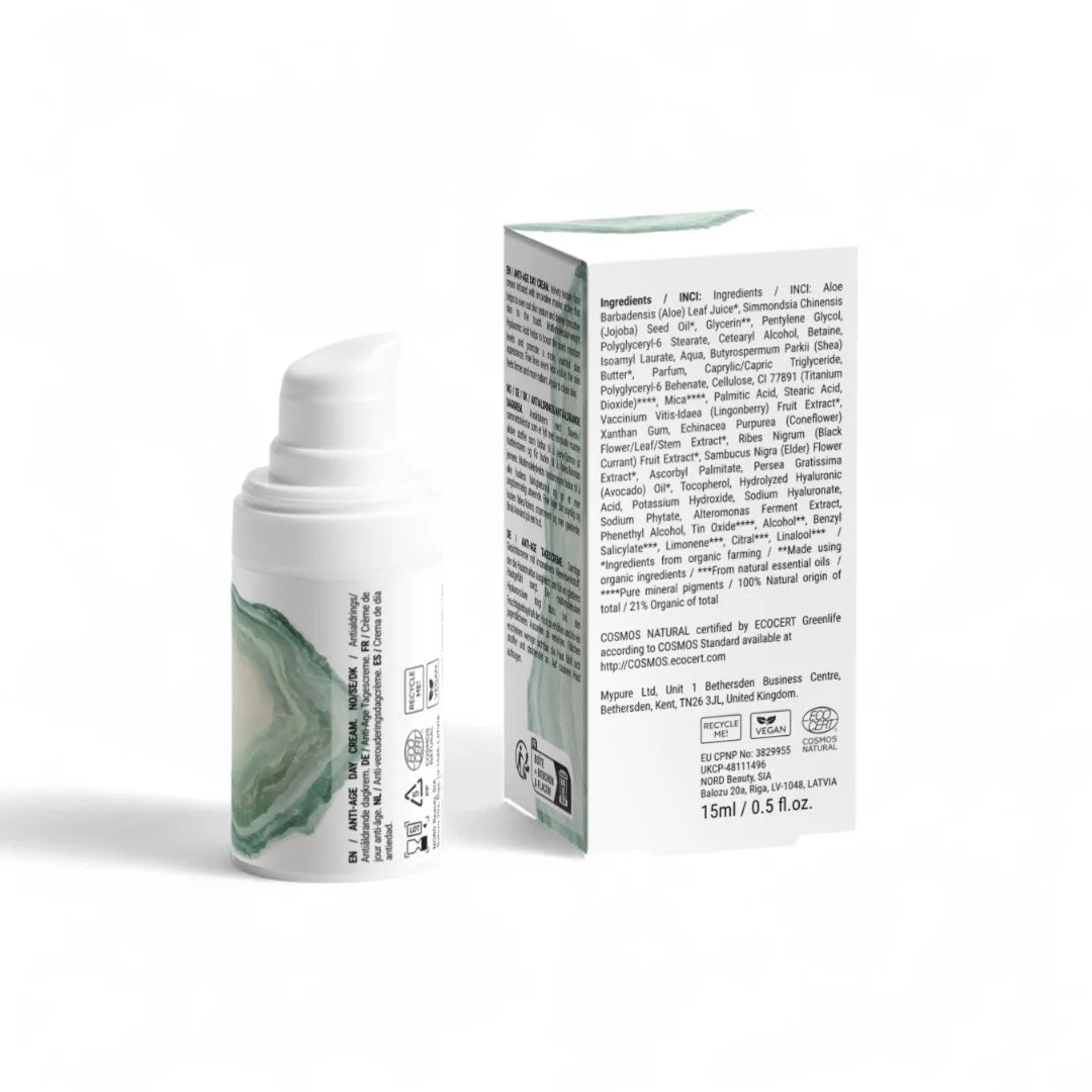 Tuaylla Anti-Age Day Cream jar with protective anti-aging blend