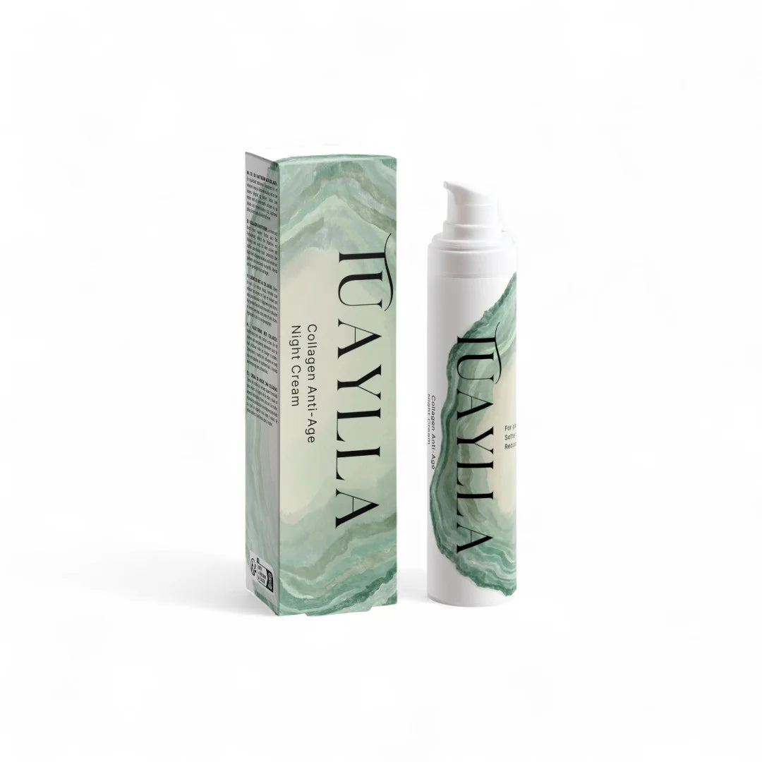Tuaylla Collagen Anti-Age Night Cream jar with collagen-rich formula