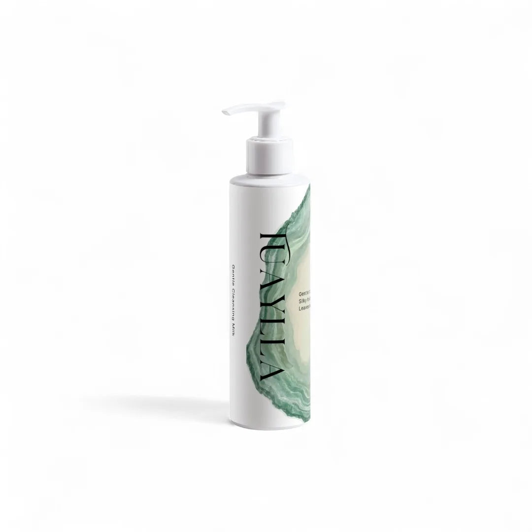 Tuaylla Gentle Cleansing Milk bottle for soft daily cleansing